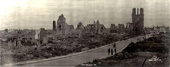 Руины Ипра, 1919 год