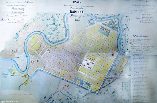 План города 1866 года
