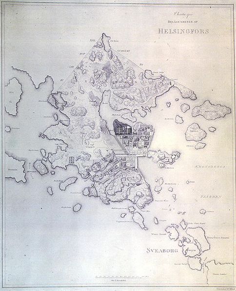 Карта Хельсинки, 1815 год