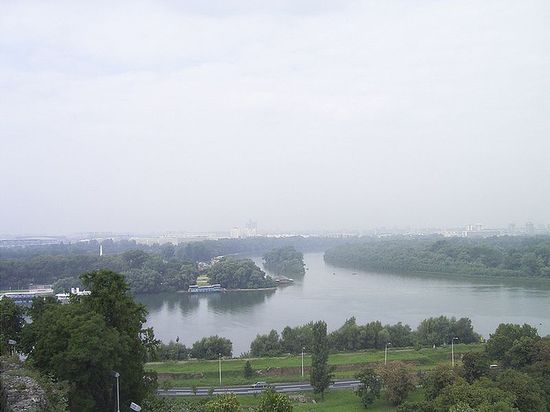 Место впадения Савы в Дунай
