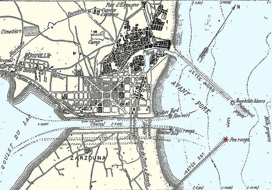 План порта Бизерта 1906 г.