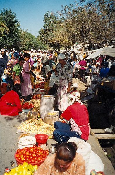 Рынок в Оше