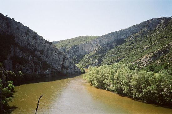Вид реки Нестос в префектуре Ксанти.