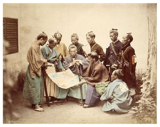 Самураи рода Сацума во время войны Босин.