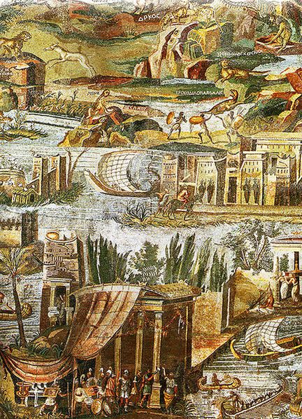 Нильская мозаика в Палестрине (ок. 100 г. до н.э.)