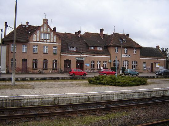 Railway station in Brodnica