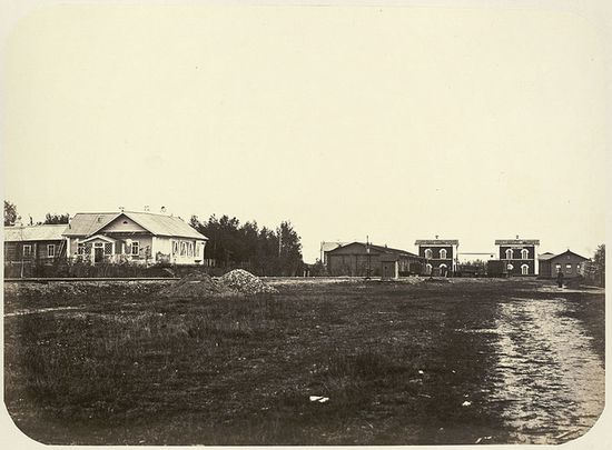 Железнодорожная станция Березайка в 1860-е годы