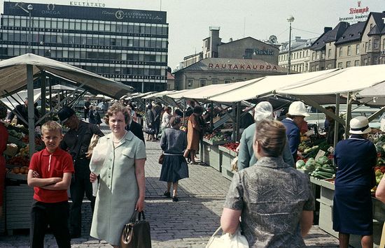 Торговая площадь Турку. 1965 год