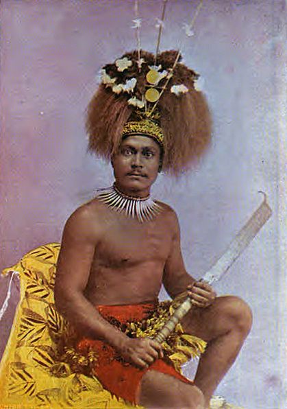 Самоанский воин, 1896