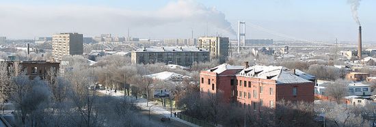 Вид на город со стороны проспекта Шакарима