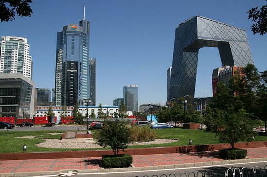 новый офис Пекинского телецентра.