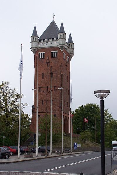 Старая водонапорная башня в Эсбьерге