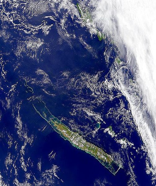 Космический снимок Новой Каледонии