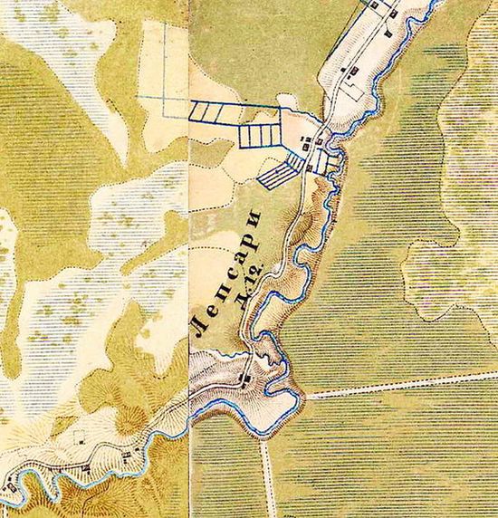План деревни Лепсари. 1885 г.