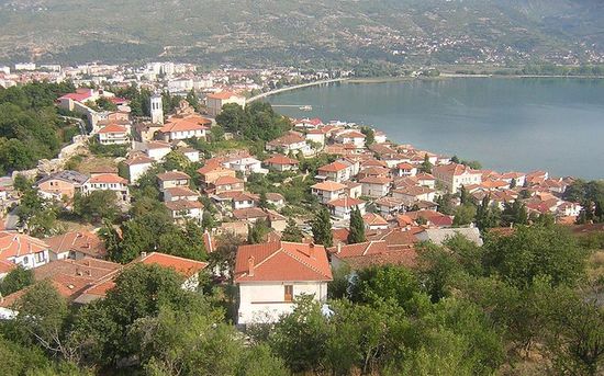 Вид на Охрид с Крепости Самуила