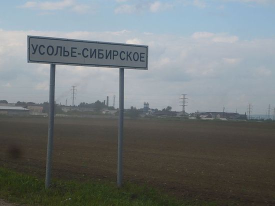 Вид справа на въезде в Усолье-Сибирское по автодороге М53 со стороны Иркутска