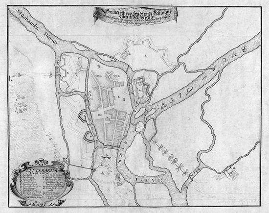 План Бреста в 1657 году