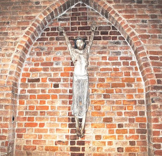 Фрагмент уникального средневекового распятия костела св. Якуба