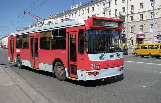 Троллейбус ТролЗа в Екатеринбурге