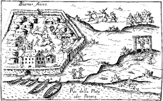 Буэнос-Айрес после основания в 1536 году