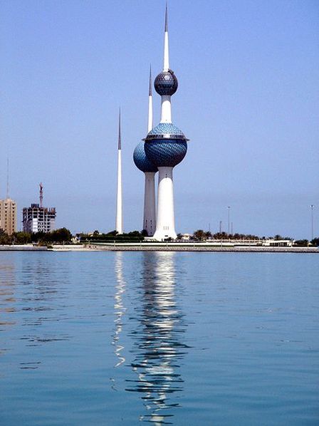 Кувейтские башни (построены в 1979) — визуальные доминанты кувейтской столицы