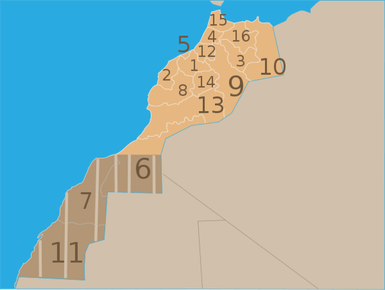 Административное деление Марокко