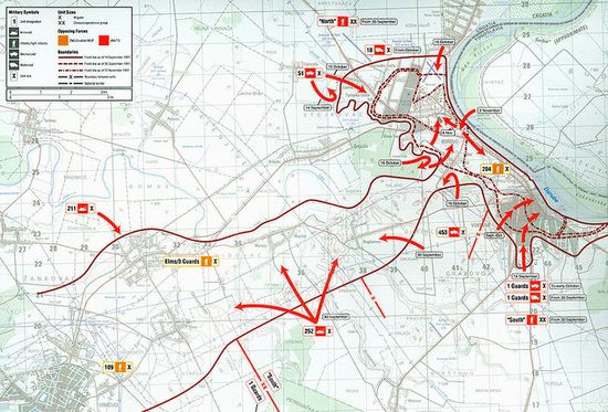 Карта битвы за Вуковар