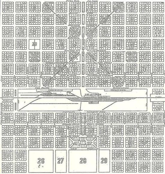 Первая карта города (1904 год)