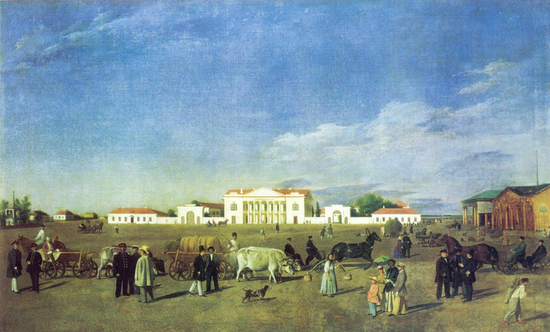 Центральная площадь, 1850 год.