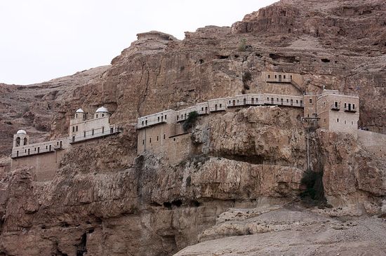 Православный греческий монастырь на горе Каранталь около Иерихона