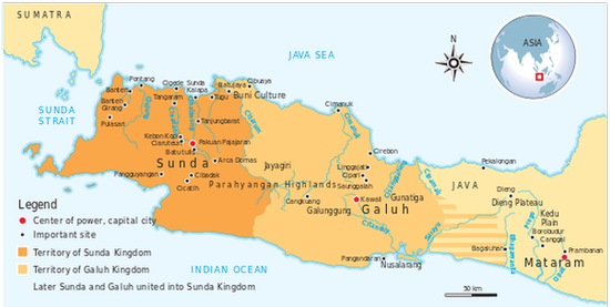 Королевство Сунда со столицей в Пакуане
