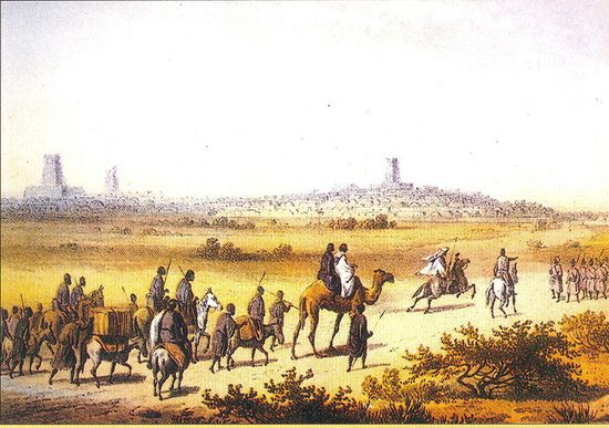 Караван, приближающийся к Тимбукту, 1853 год