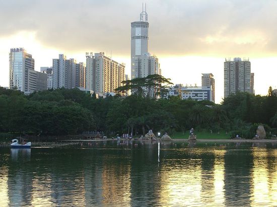 Парк личи в центре города