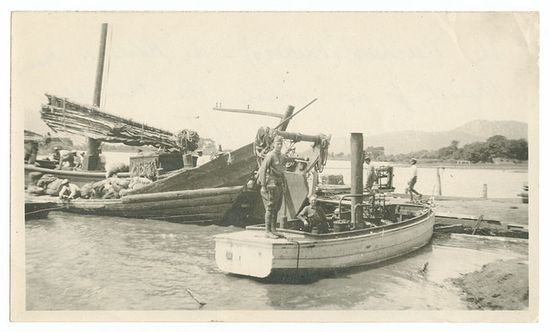 Пристань на Сучане в 1919 году