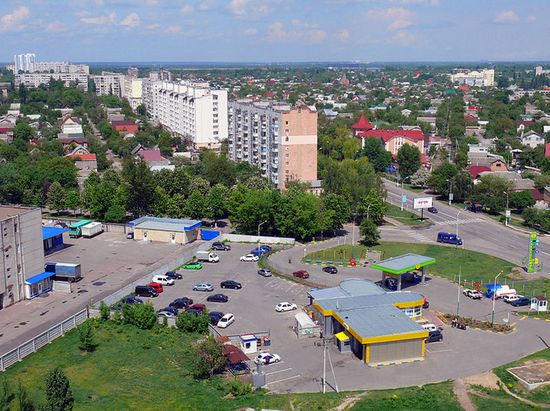 Перекресток улиц Белогородская и 40 лет Октября.