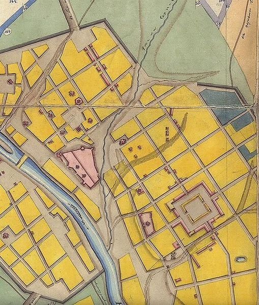 Фрагмент плана города 1826 года