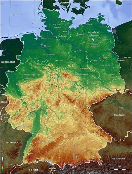 топографии Германии