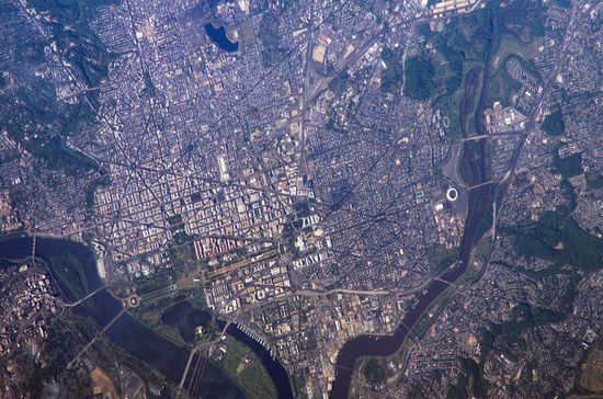 Вид на Вашингтон из космоса