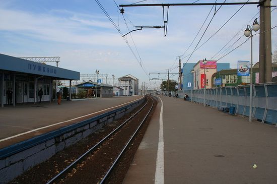 Платформы железнодорожной станции Пушкино