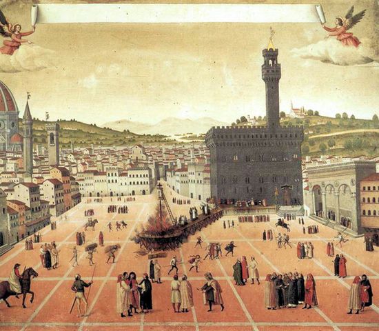 Сожжение Савонаролы в 1498 году