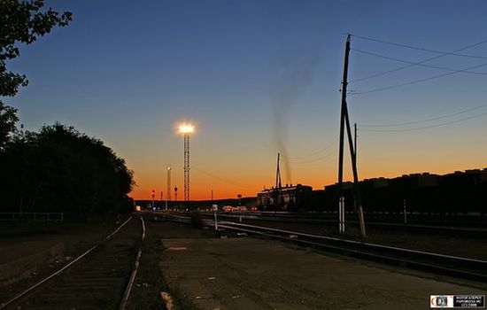 Раннее утро на станции Аягоз