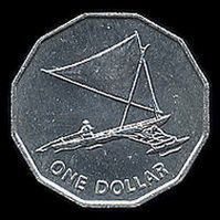Монета Кирибати номиналом в 1 доллар
