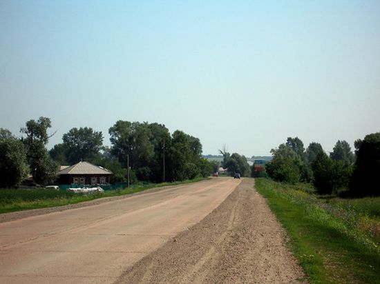 Одна из дорог в Тальменке