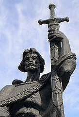 Князь Борис Всеславич (Памятник на Соборной площади города)