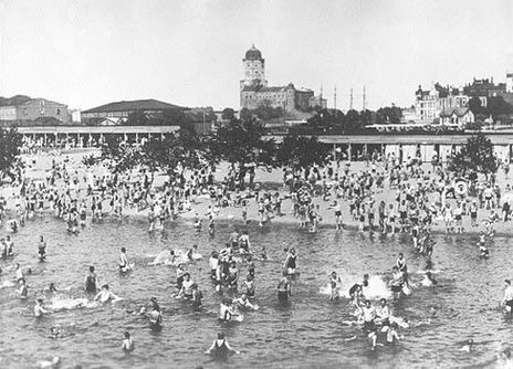 Городской пляж в 1930-х годах