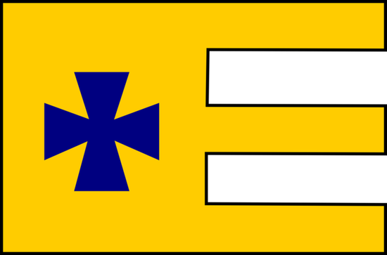 флаг города Fasso с портолана Пьетро Весконте 1320/21 г.