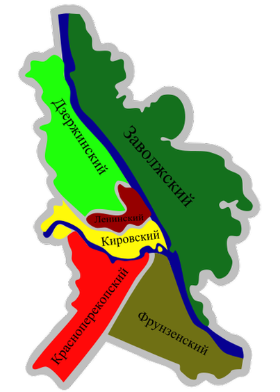 Районы Ярославля
