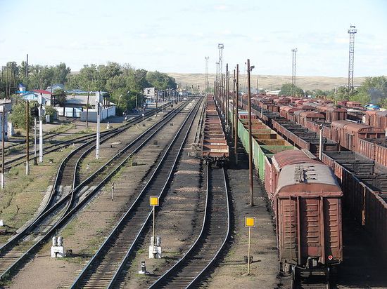 Вид на железнодорожный узел