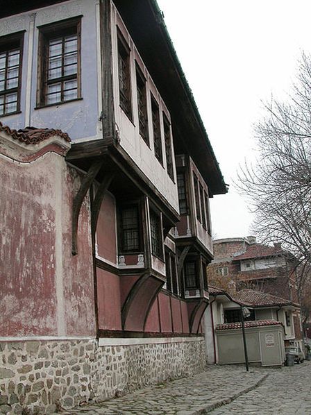Старинная улочка в центре Пловдива