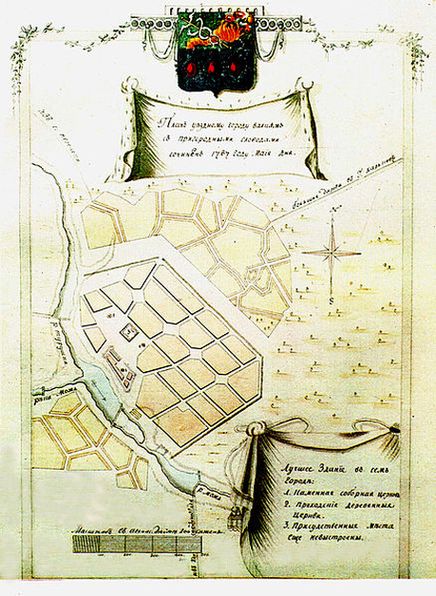 План города 1787 года